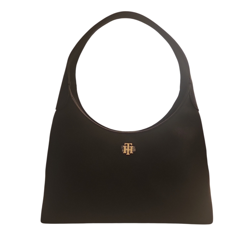NWOT Tommy Hilfiger Black Staple Hobo Shoulder Bag